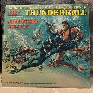 Thunderball Soundtrack Vinyl by John Barry - Blue and Red Cover